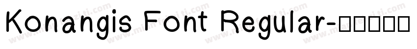 Konangis Font Regular字体转换